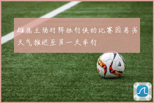 雄鹿主场对阵独行侠的比赛因恶劣天气推迟至另一天举行